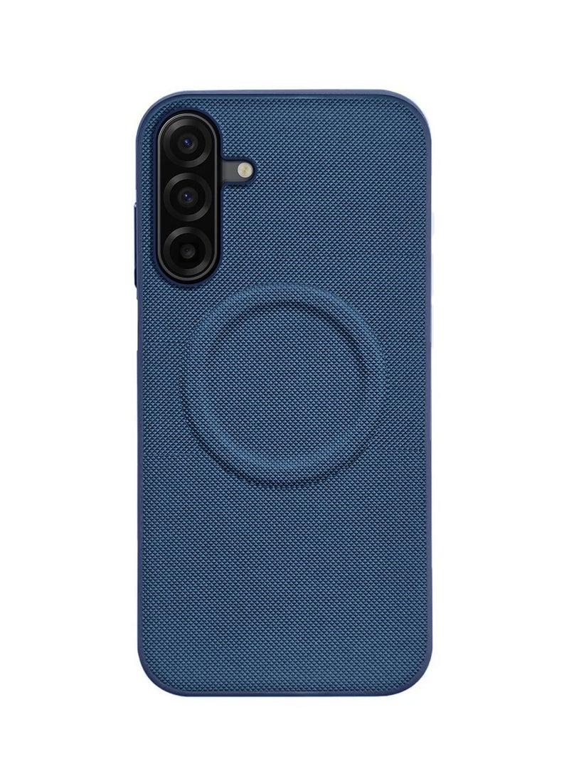 Wtech Samsung Galaxy A17 5G 2025 Luxury High Quality Magnetic Silicone Sides Case Cover (MCRPSN) - Navy Blue - Image 2