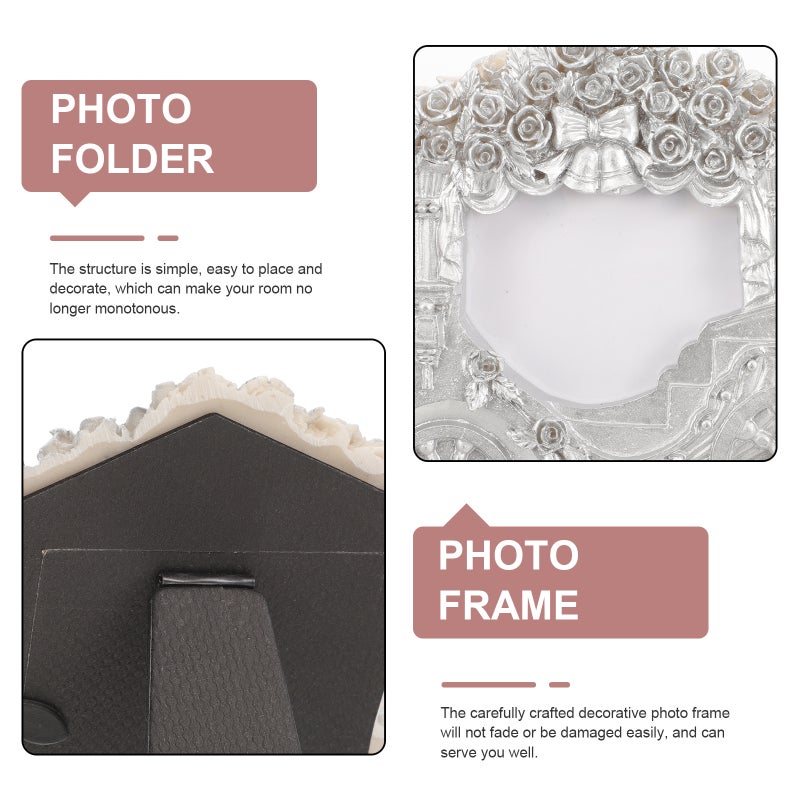European Style Photo Frame Carriage Shape Wedding Picture Frame Desktop Vintage Photo Frame - Image 3