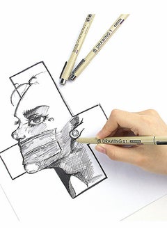 Excefore Drawing Art Pens Micro-Pen Fineliner Ink Pens Black Waterproof Quick drying Micro Fine Point Drawing Pens for Artist Illustration, Sketching, Technical Drawing, Anime, Manga, Scrapbooking 12 Nibs  - Image 3
