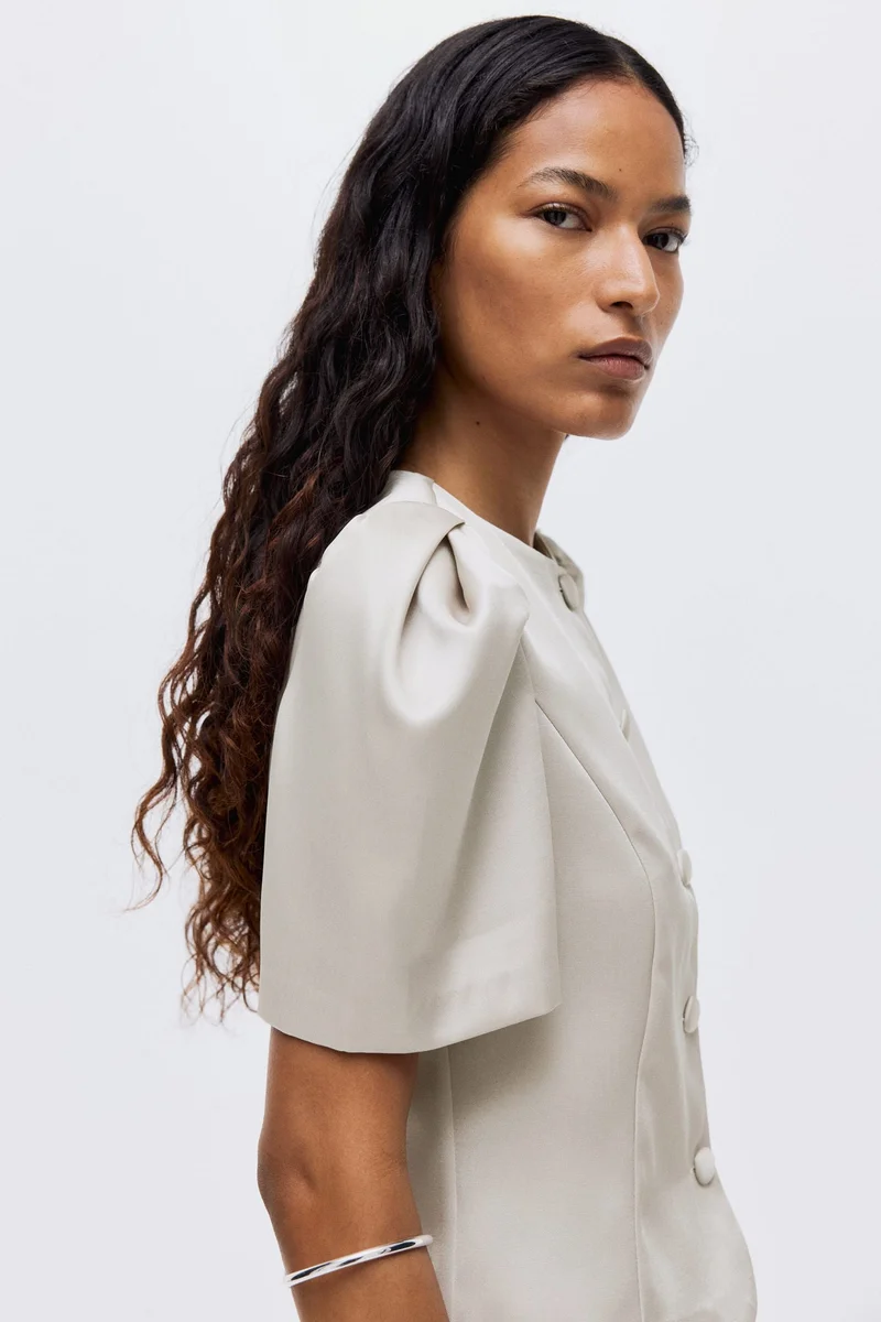 H&M Puff-sleeved blouse