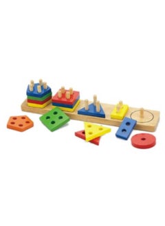 Wooden Geometric Stacking Puzzle Shape Sorting & Counting Toy for Toddlers - pzsku/ZAD8227F2117724C2C57AZ/45/_/1738847461/5b264f9f-043c-440e-ac47-77710d26a194