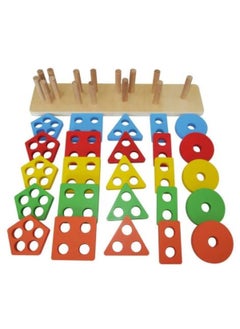 Wooden Geometric Stacking Puzzle Shape Sorting & Counting Toy for Toddlers - pzsku/ZAD8227F2117724C2C57AZ/45/_/1738847481/a625ec33-a074-4740-8984-65d5dd1eb8c7