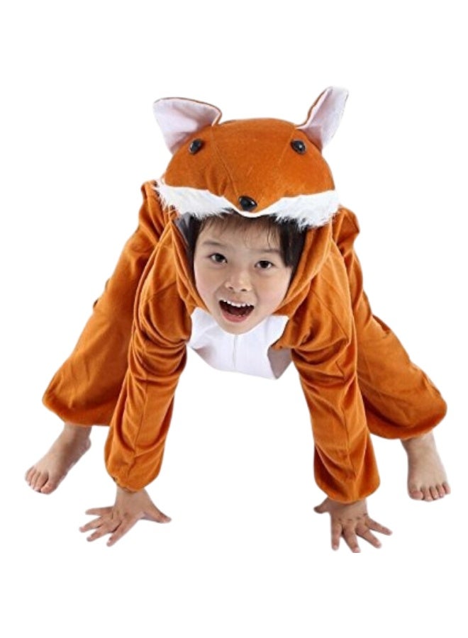 صندوق العاب زي ثعلب، أزياء حيوانات للأطفال، ملابس تنكرية للأولاد والبنات، مقاس كبير (٦-٧ سنوات) - Image 1