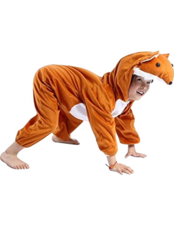 صندوق العاب زي ثعلب، أزياء حيوانات للأطفال، ملابس تنكرية للأولاد والبنات، مقاس كبير (٦-٧ سنوات) - Image 3