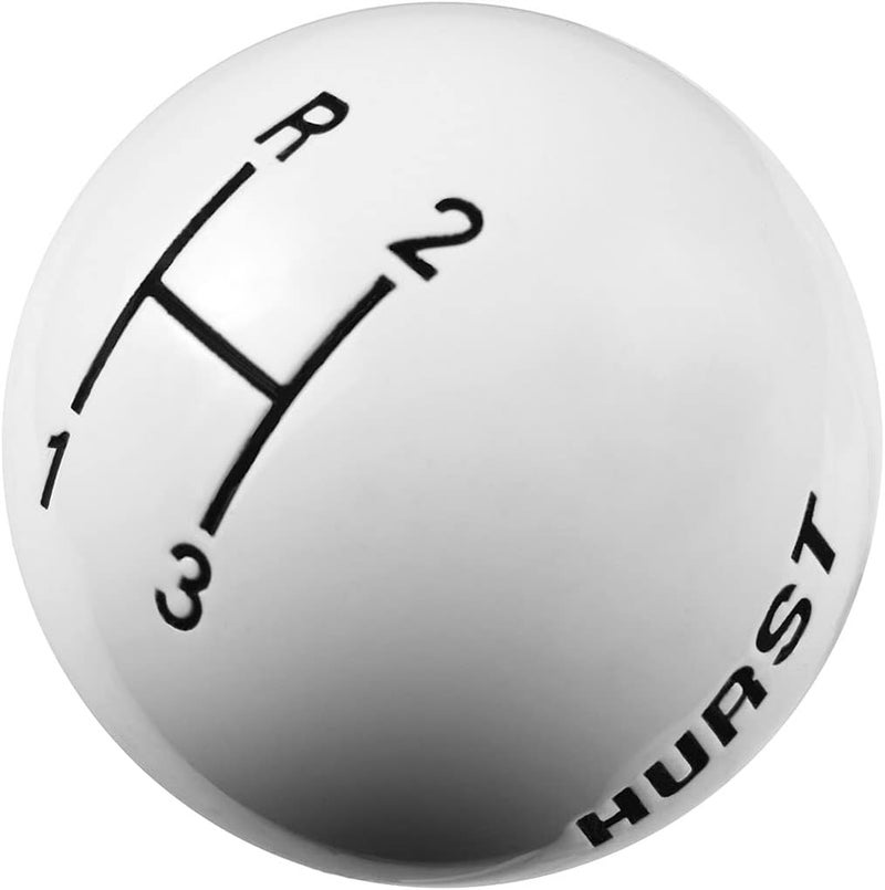 Hurst 1637624 White 3-Speed Replacement Shifter Knob - Image 3
