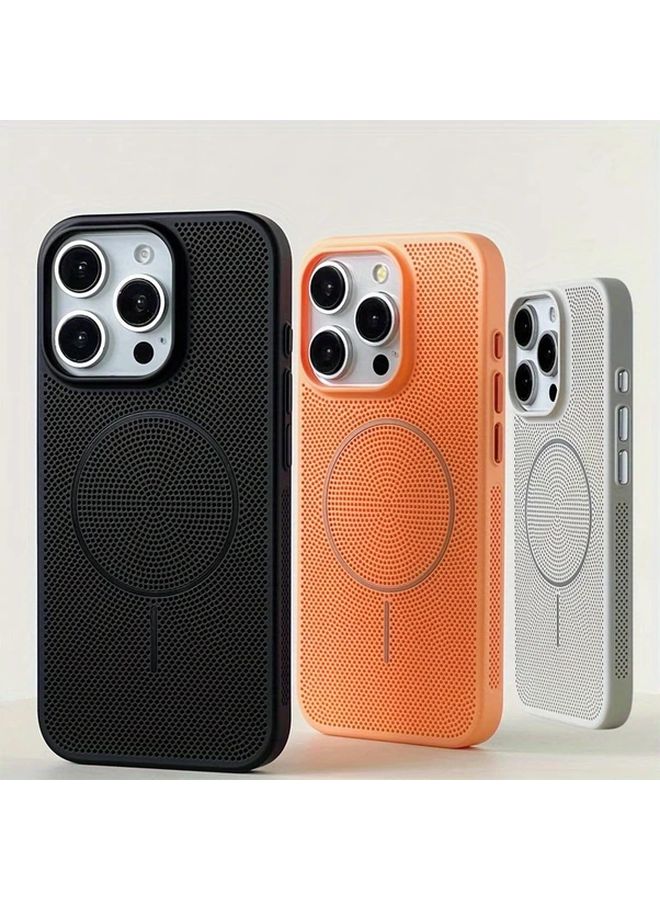 Premium Magnetic Wireless Charging Phone Case White for iPhone 14 - Image 3