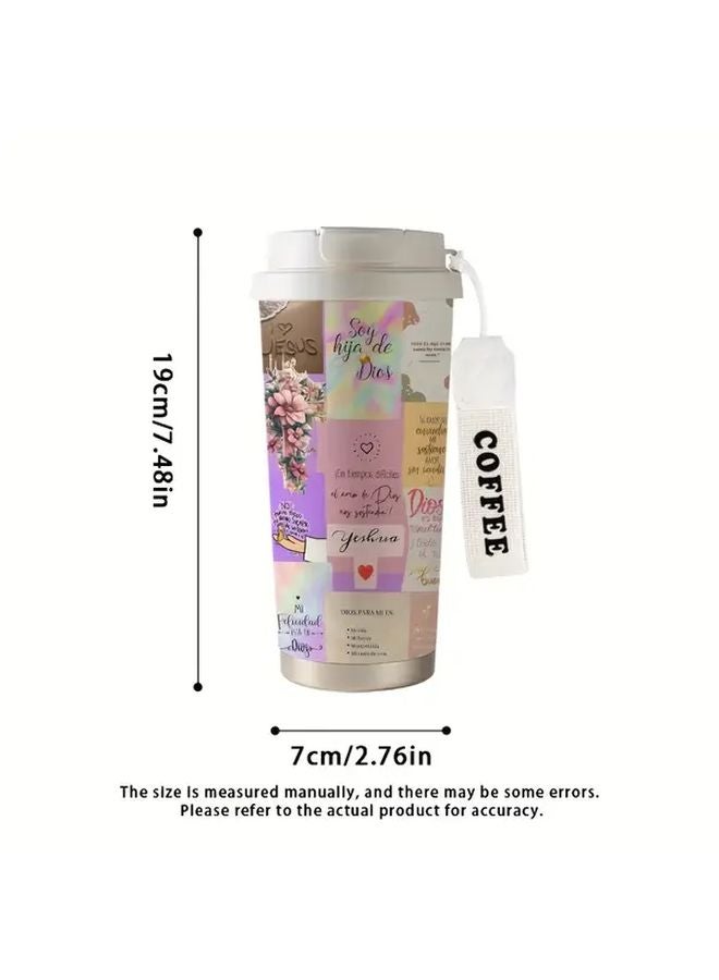 316 Stainless Steel Vacuum Insulated Travel Mug Tie Dye Leakproof Reusable Coffee Cup - Image 3