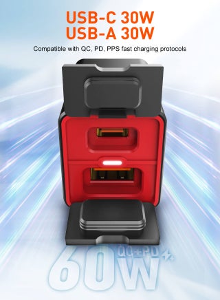 Motorcycle Mobile Charger Dual USB Port 30W USB-A 30W USB-C Wired Fast Charging Take Power from Battery, Motorcycle Car Charger, Waterproof Design - view 5