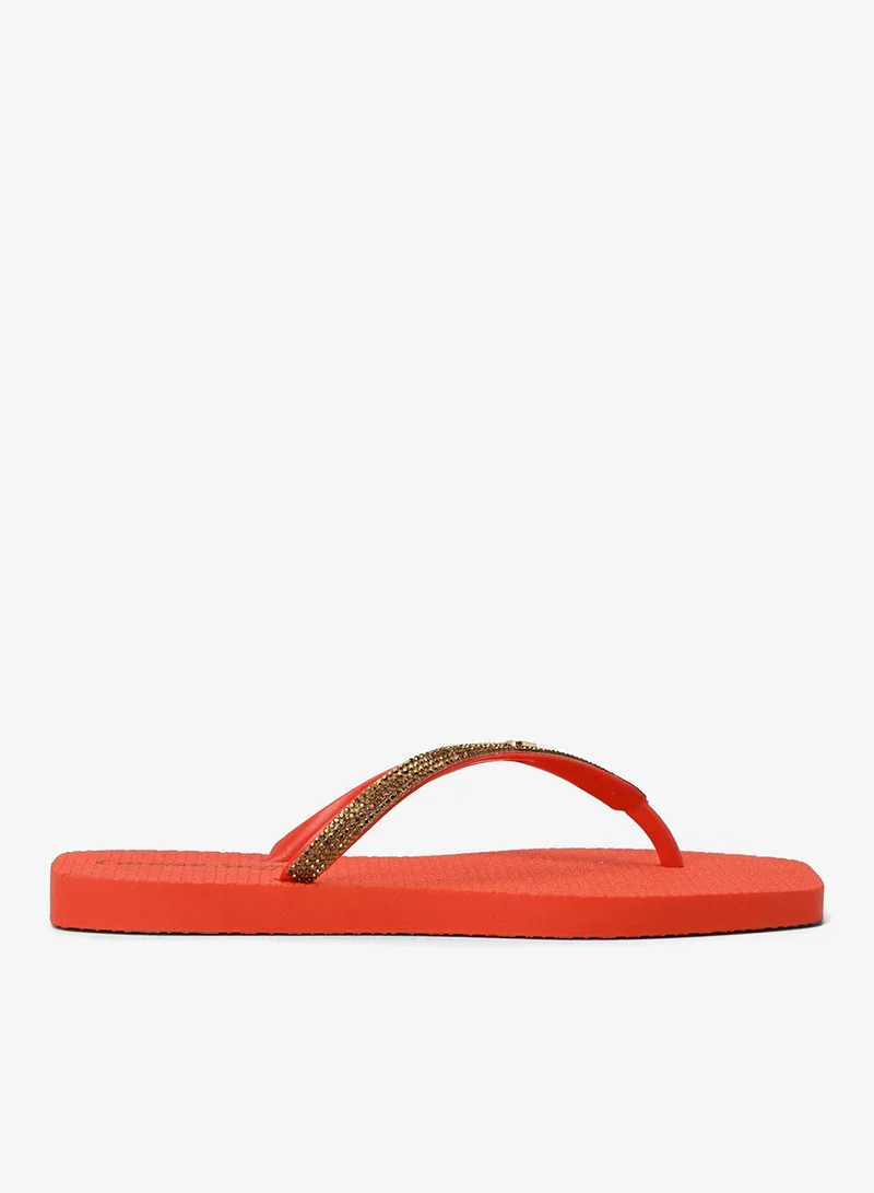 Carmen Steffens Orange Shine Flip-Flop