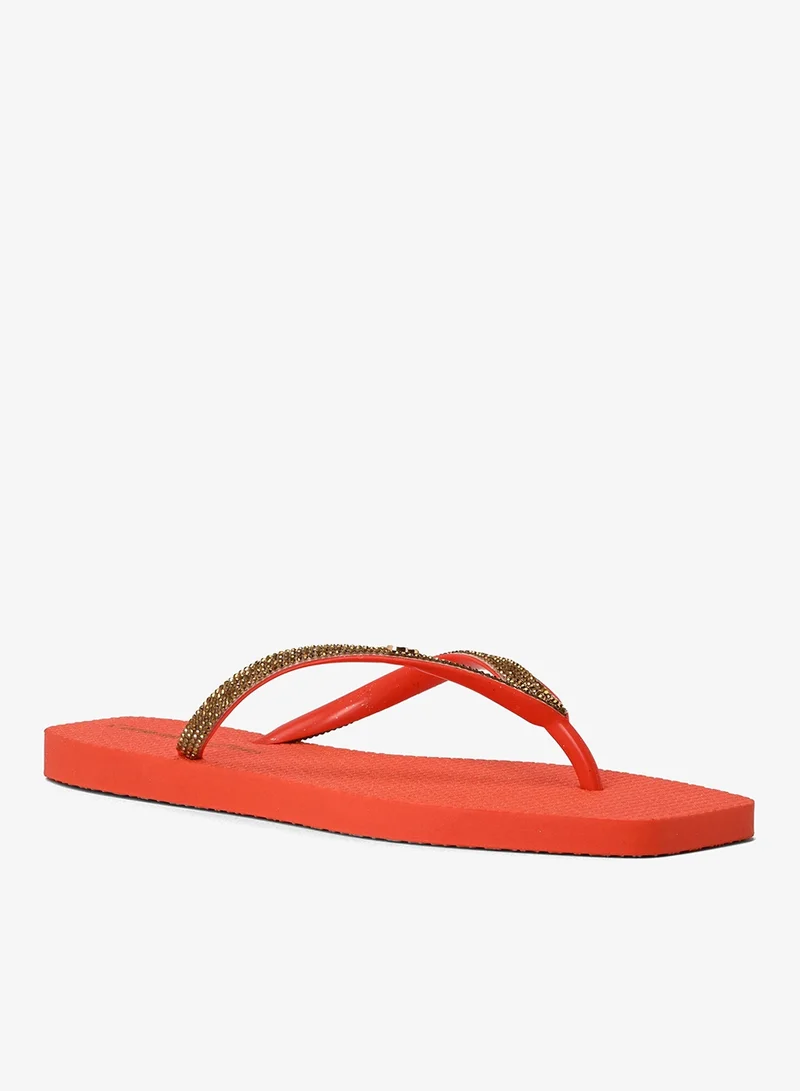 Carmen Steffens Orange Shine Flip-Flop