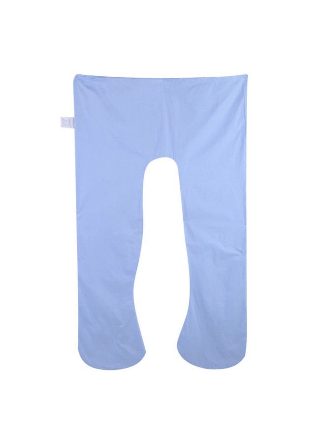 GLOGLOW Pregnancy Pillow Cover, Washable U Shape Full Body Pillow Case Maternity Pillow Replacement Cover for Side Sleepers Back HIPS Belly 55x31.5in (Blue) - Image 5