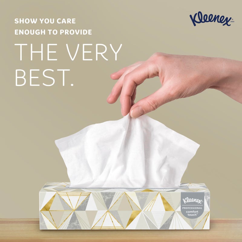 KleenexÂ® Professional Facial Tissue, Bulk (03076), 2-Ply, White, Flat Facial Tissue Boxes for Business, Convenience Case (125 Tissues/Box, 12 Boxes/Case, 1,500 Tissues/Case) - Image 4