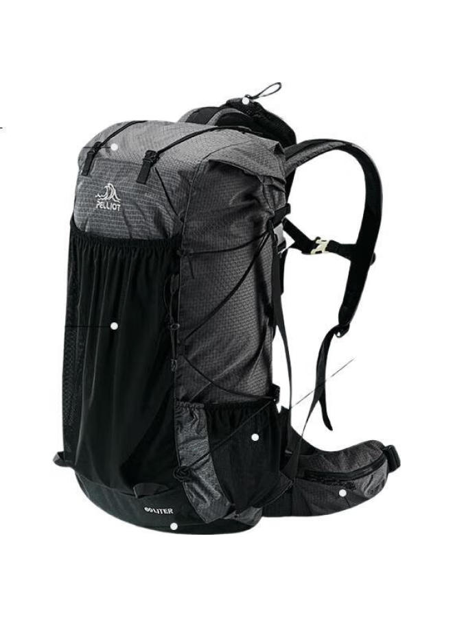 PELLIOT Outdoor Hiking Backpack, Cycling Rucksack, Trekking Travel Sports Multifunctional Backpack, 16202506, Blue, 40L - Image 3