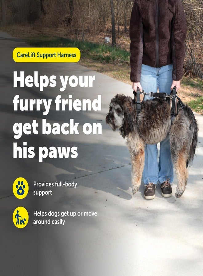 بيت سيف حزام رفع الكلاب PetSafe CareLift، حزام رفع ودعم لكامل الجسم مع مقبض وحزام كتف، متوسط الحجم - Image 2