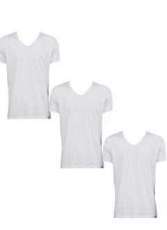 3 - Pieces RAYAN V Neck Undershirt white