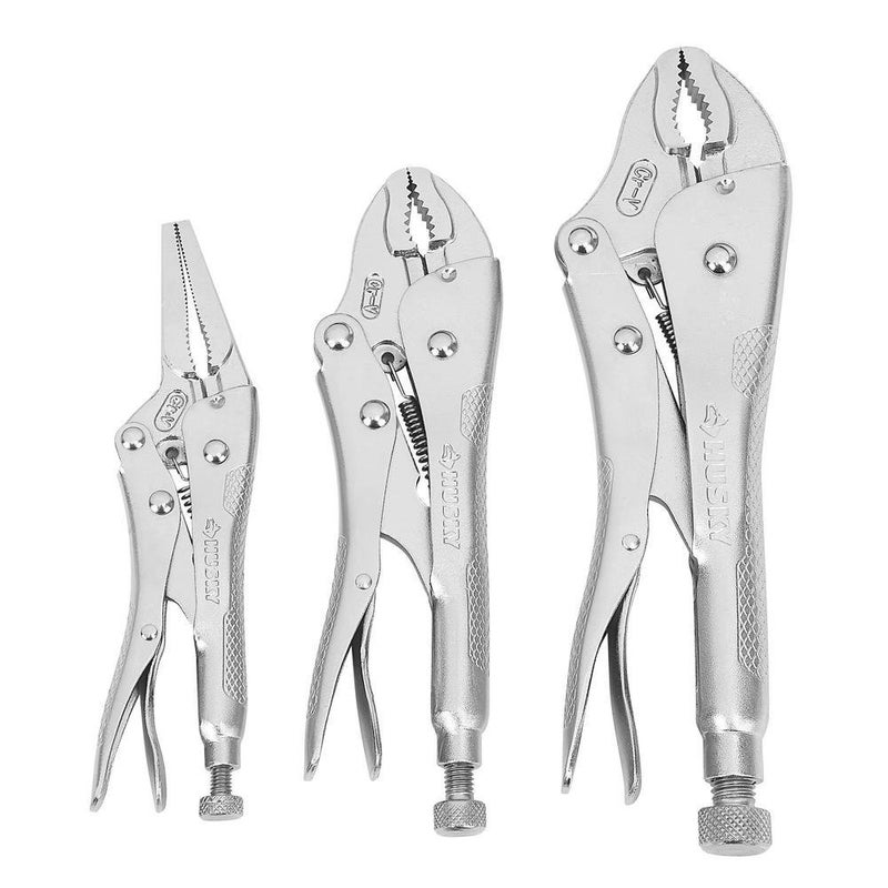 Husky Locking Pliers Set (3-Piece) - Image 4