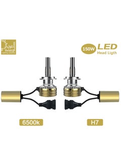 Lighting solutions Lighting Solutions 2 Pcs H7 Led Headlight Bulbs 150W 7000LM Bright 6500K Cool White Led Driving Light Headlamp IP68 Waterproof  - Image 2