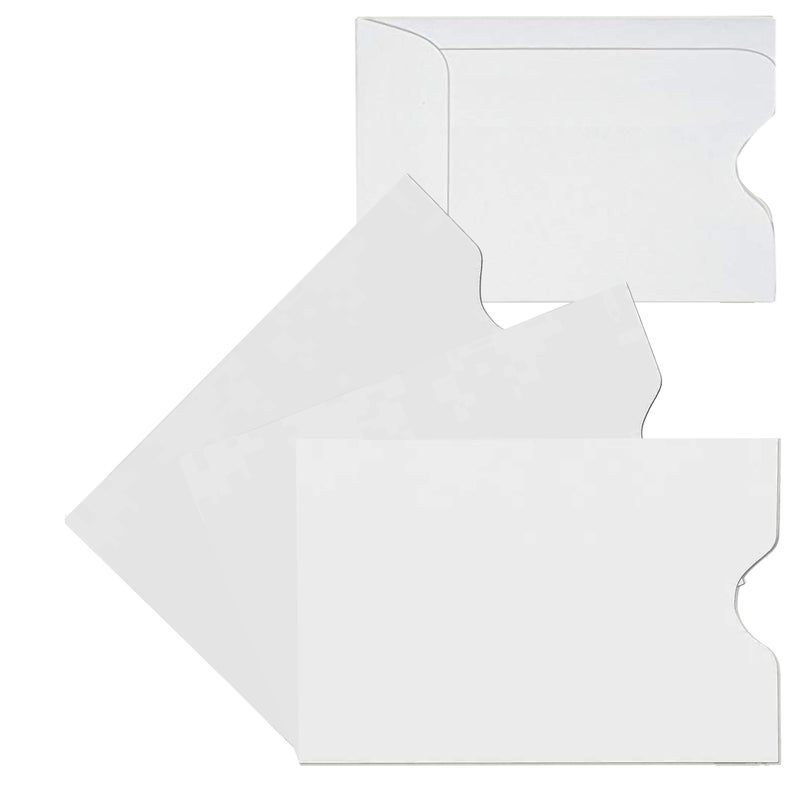Minas Envelope 500 Key Card Holder/Credit Card Protector/Gift Card Sleeve, Plain White 2-3/8" x 3-1/2" (500 Sleeves) - Image 5