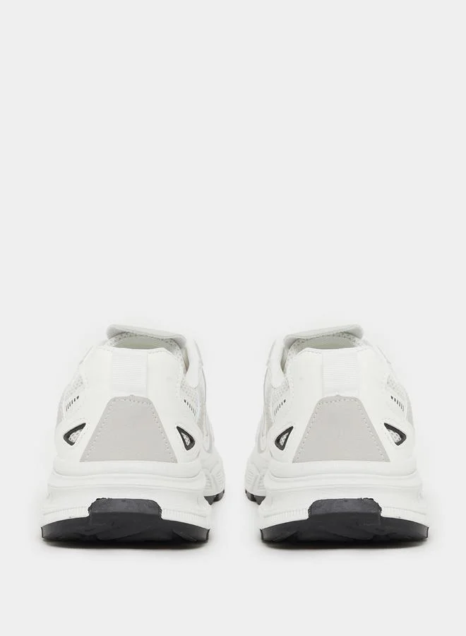 Styli Styli Textured Lace Up Chunky Sole Sneakers