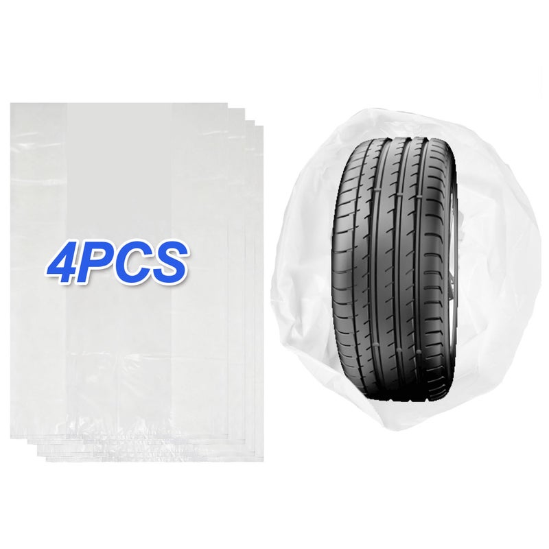 BHLOR ExtraLarge Tire Storage Bags 48x48 Plastic Tire Bags 4PCS Waterproof Dustproof Used for Storing and Protecting Winter and Summer Tires Between SeasonsUniversal Fit for Most Vehicles - Image 3