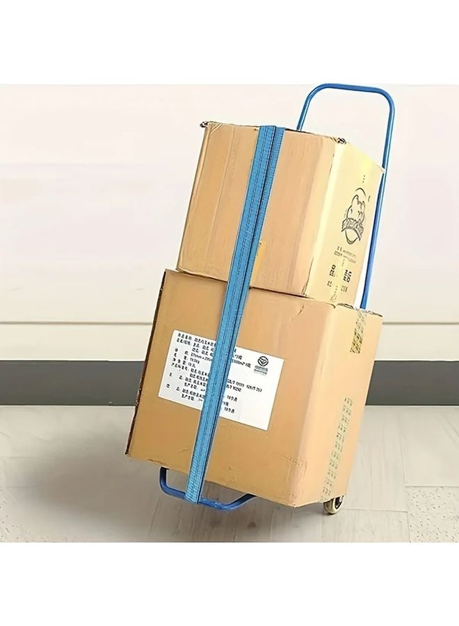 Heavy Duty Cargo Strap Set Blue Double Hook 1.97 Inch Width 196.85 Inch Length - Image 5