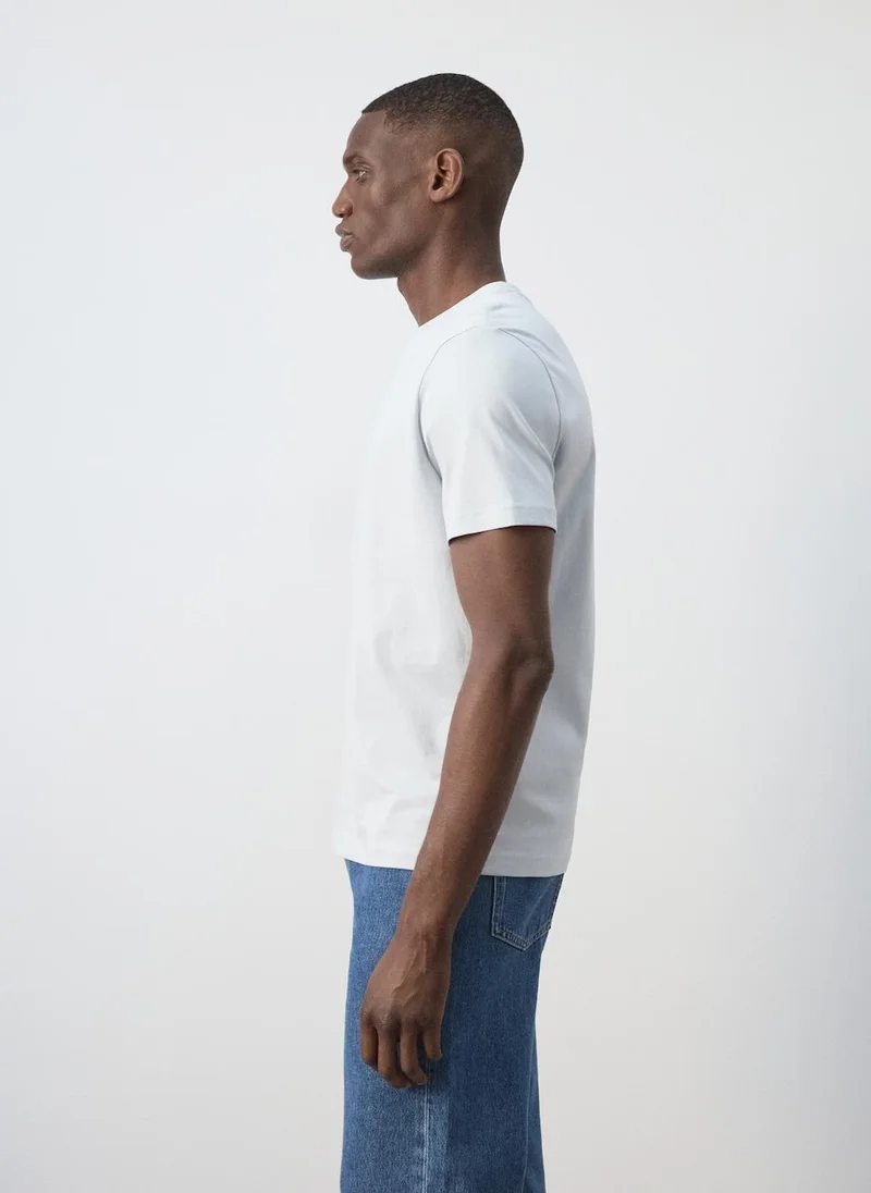 Mango Man 45-AGUA Slim-Fit 180-Gsm T-Shirt for Men | Best Price UAE