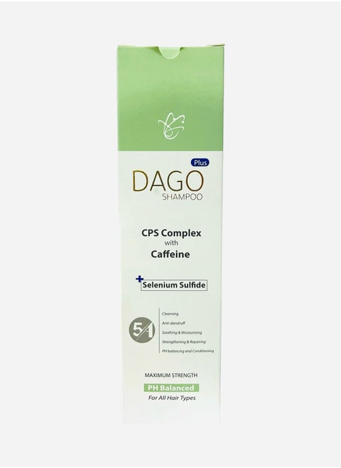 Dago Shampoo Plus  Cps Complex With Caffeine For All Hair Types - 250 Ml