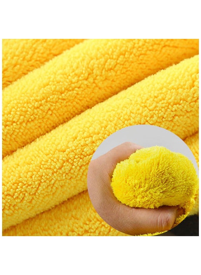 Generic Car Towel Microfiber Cleaning Cloth，3 Towel with 1 Washing Sponge  - Image 5