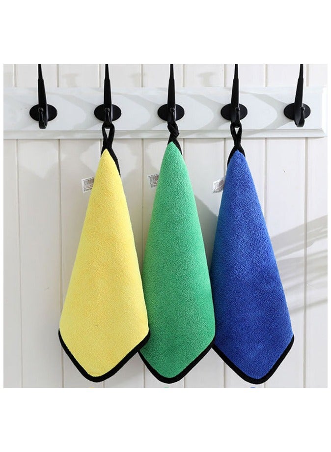 Generic Car Towel Microfiber Cleaning Cloth，3 Towel with 1 Washing Sponge  - Image 2