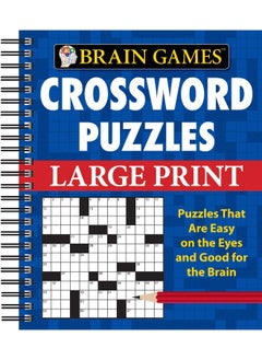 Brain Games - Crossword Puzzles - Large Print (Blue)  - Image 3