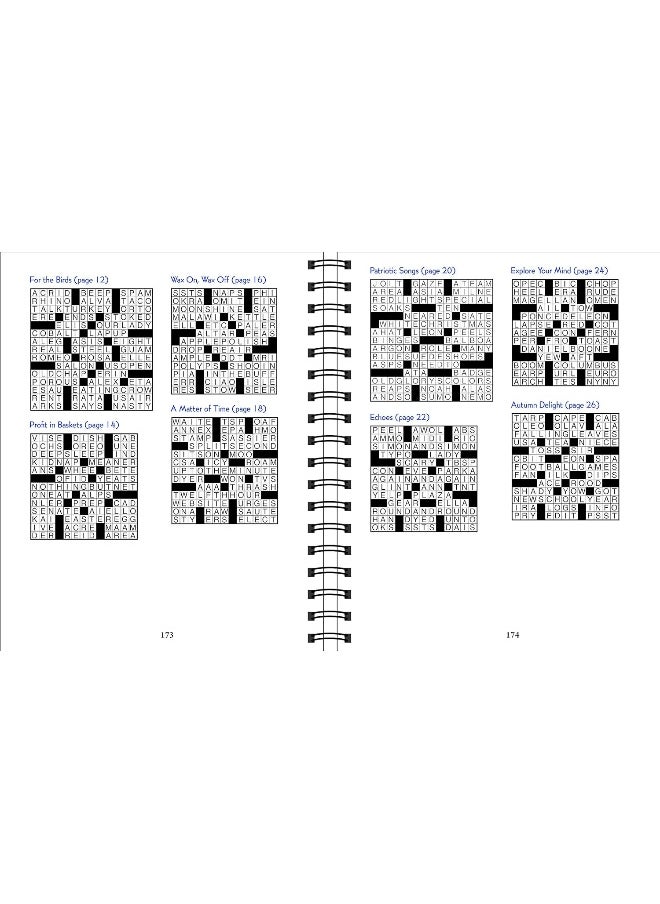 null - Brain Games - Crossword Puzzles - Large Print (Blue) - Image 1