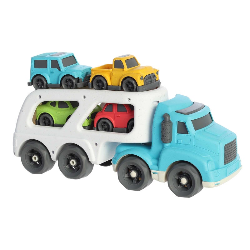 Aurora Toys Versatile Wheatley Car Hauler Toy Imaginative Play Unplugged Play Blue 14 Inches - Image 3