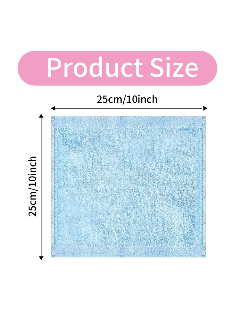 Bamboo Face Cloth, Soft Flannels Wash Cloth Face Towels , Reusable Soft Bamboo Wash Cloths 4 Pcs - Image 2