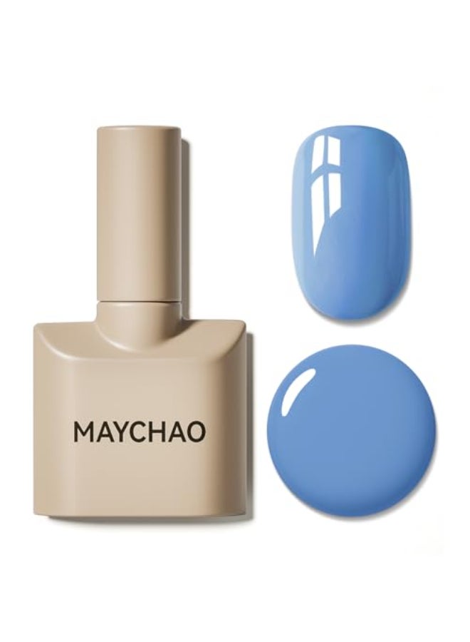 MAYCHAO 15ML Blue Gel Nail Polish 1Pc Blue Gel Polish Soak Off UV LED Nail Polish Nail Art Starter Manicure Salon DIY at Home 05 OZ - Image 1