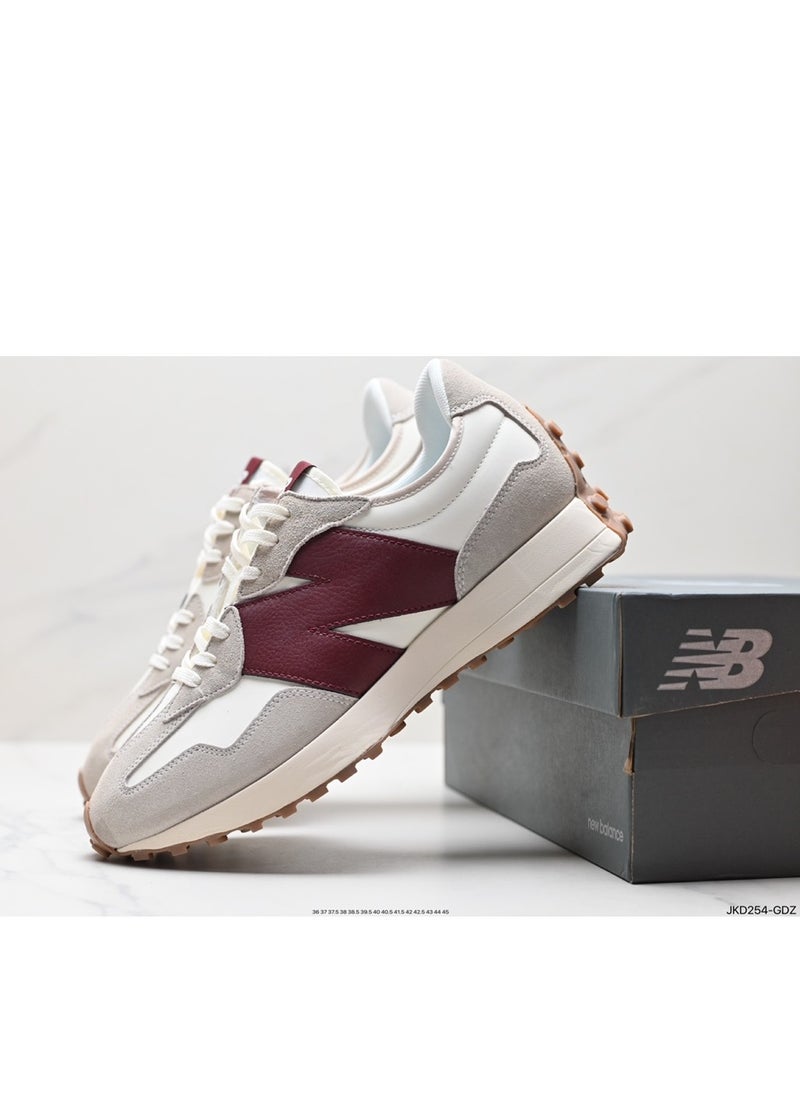 نيو بالانس - NB 327 كلاسيك 70s أحذية رياضية على الطراز الإيطالي للجنسين صدأ أحمر - Image 1