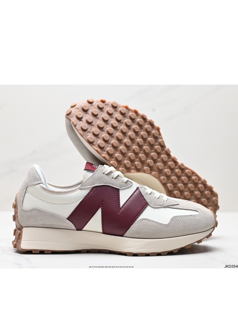 نيو بالانس - NB 327 كلاسيك 70s أحذية رياضية على الطراز الإيطالي للجنسين صدأ أحمر - Image 1