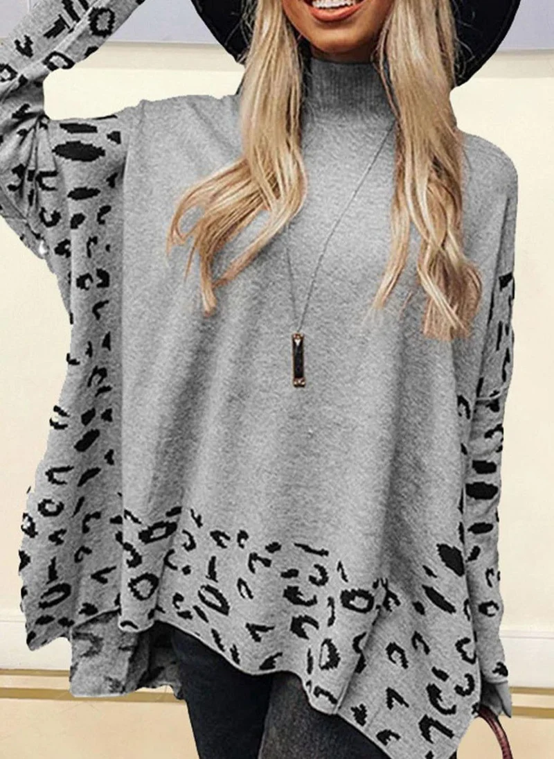 YUNIQEE Grey  Quirky Printed Long Sleeves Pullover