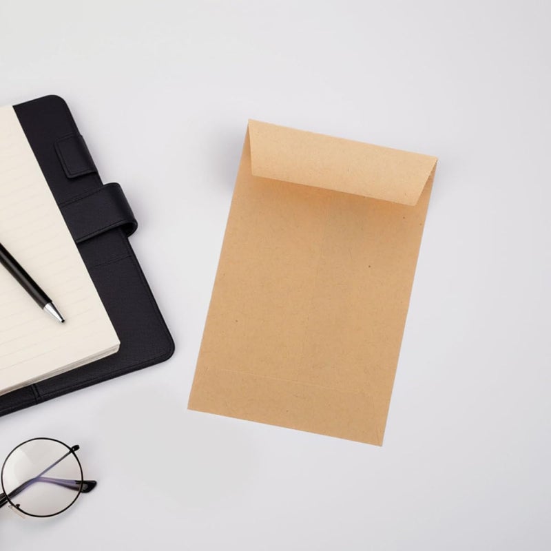 50pcs Small Kraft Paper Storage Envelopes 9x6cm Resealable Seed Packaging Bags with Self-seal Adhesive for Office, Gardening, and Small Item Organization - Image 4