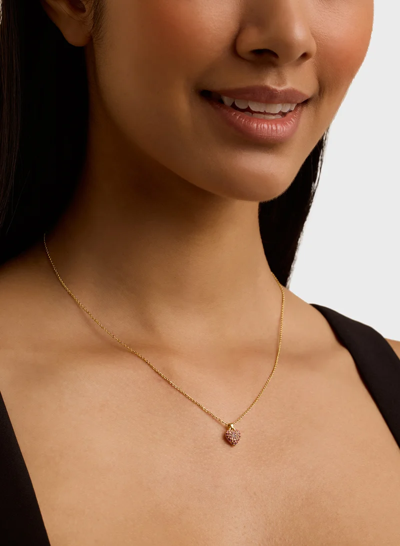 Ted Baker Chain Detail Drop  Long Necklace