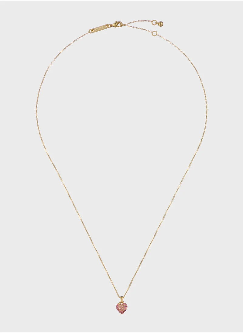 Ted Baker Chain Detail Drop  Long Necklace