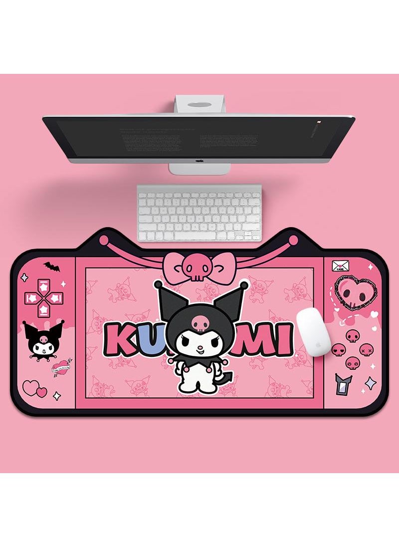 General - Kulomi Cartoon Personality Gaming Large Mouse Pad  Large Mat Officer Desk Mat Oversized Lock Edge Anti-Slip Anime  Mouse Pad - Image 1