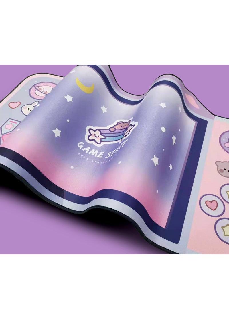 General - Kulomi Cartoon Personality Gaming Large Mouse Pad  Large Mat Officer Desk Mat Oversized Lock Edge Anti-Slip Anime  Mouse Pad - Image 1