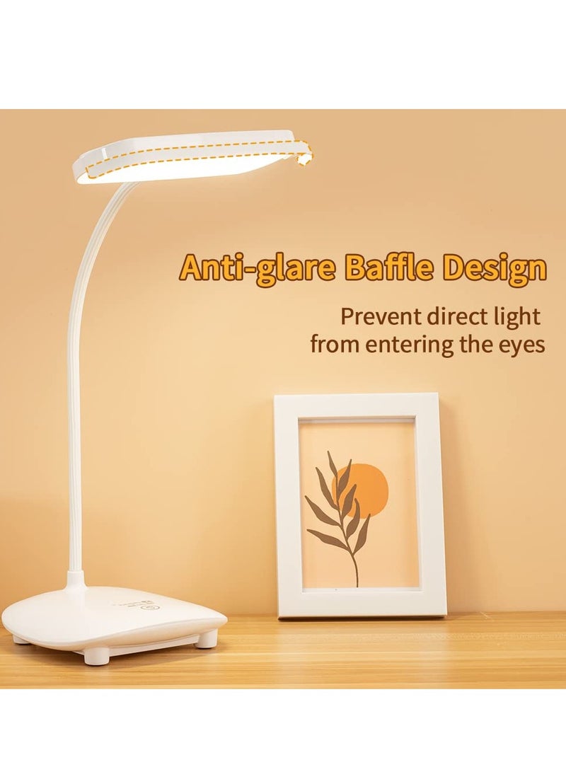 Excefore Cordless Table Lamp, LED Desk Lamp, Touch Control With USB Charging Port, Bedside Table Lamp, 2 Levels Brightness Night Light for Restaurants Bars Garden Patio Outdoor  - Image 2