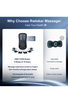 Excefore Tens Machine for Pain Relief, Back Pain Relief,  EMS Therapy Electric Massager, 6 Modes & 19 Gear Back Massagers for Pain, Neck Massager  - Image 3