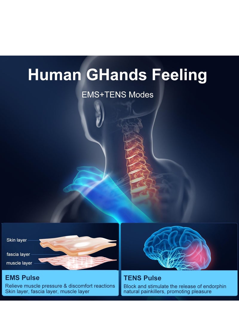 Excefore Tens Machine for Pain Relief, Back Pain Relief,  EMS Therapy Electric Massager, 6 Modes & 19 Gear Back Massagers for Pain, Neck Massager  - Image 5