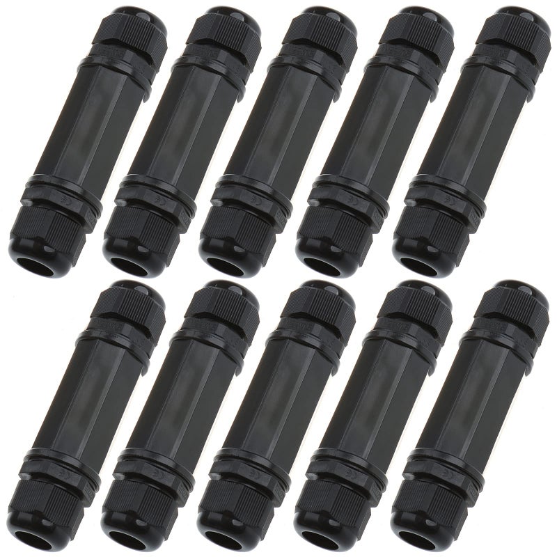 ANMBEST 10PCS M22Z Shielded RJ45 Waterproof Cat55e6 8P8C Connector IP67 Ethernet LAN Cable Connector Double Head Outdoor LAN Coupler Adapter Female to Female