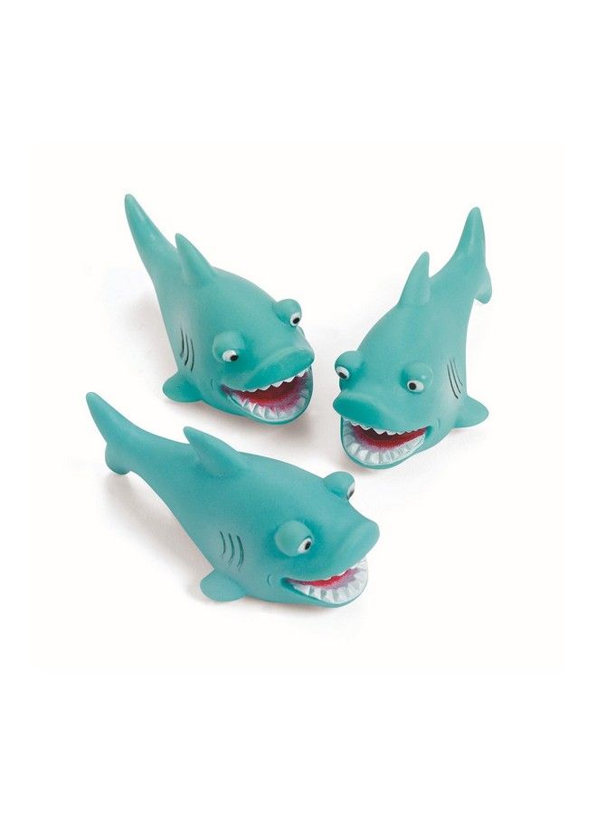 Fun Express مجموعة ألعاب مائية على شكل سمكة قرش صغيرة عدد 12 هدية لحفلات السباحة والاستحمام - Image 2
