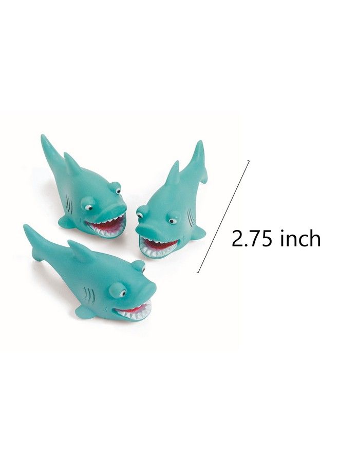 Fun Express مجموعة ألعاب مائية على شكل سمكة قرش صغيرة عدد 12 هدية لحفلات السباحة والاستحمام - Image 4