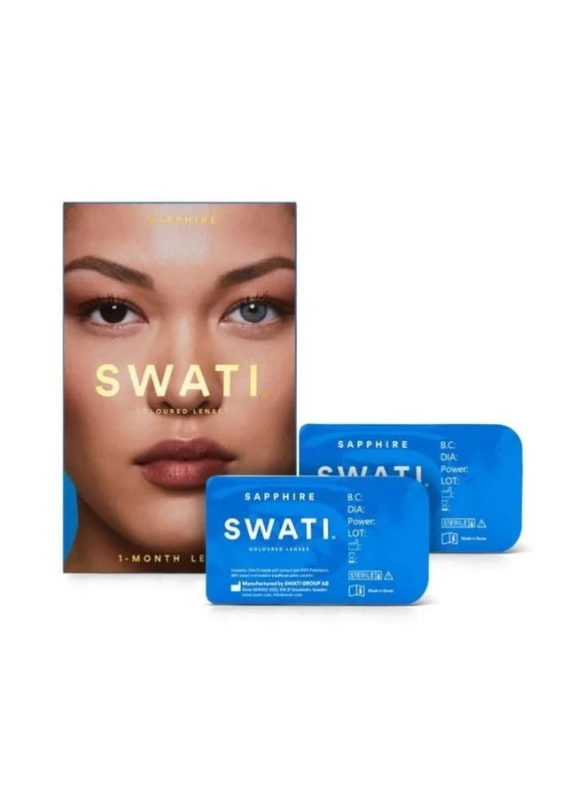 swati Cosmetics Coloured Contact Lenses  Sapphire 1 Months