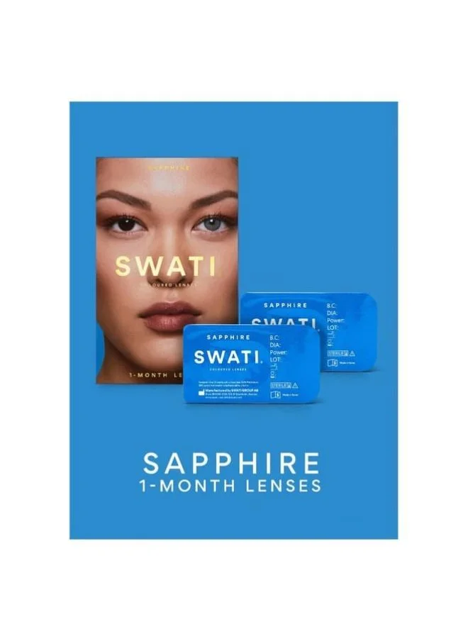 swati Cosmetics Coloured Contact Lenses  Sapphire 1 Months